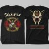 Soulfly - Live Life Hard Bavlněné tričko s krátkým rukávem Černé T   PP177 Unisex tričko Bavlna Oversize Velký rozměr