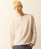 Ebeulisi Beige Henley Neck Knit Long Sleeve (Ivory)