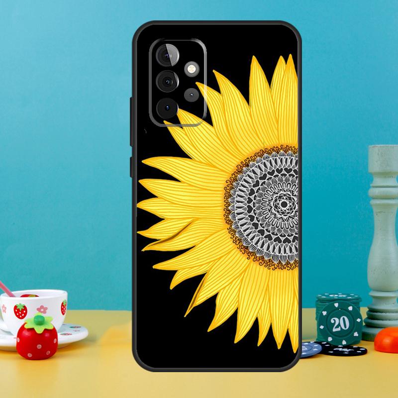Sunflower Case For Samsung Galaxy A05 A36 A56 A26 A16 A53 A33 A13 A12 A32 A52 A55 A35 A15 A54 A34 A14