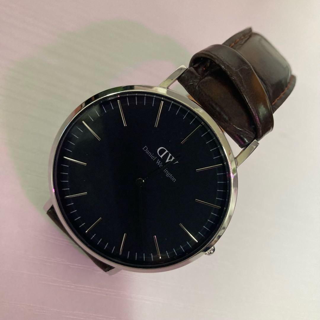 Used D.Wellington Daniel Wellington B40S6 Watch Leather Good Condition