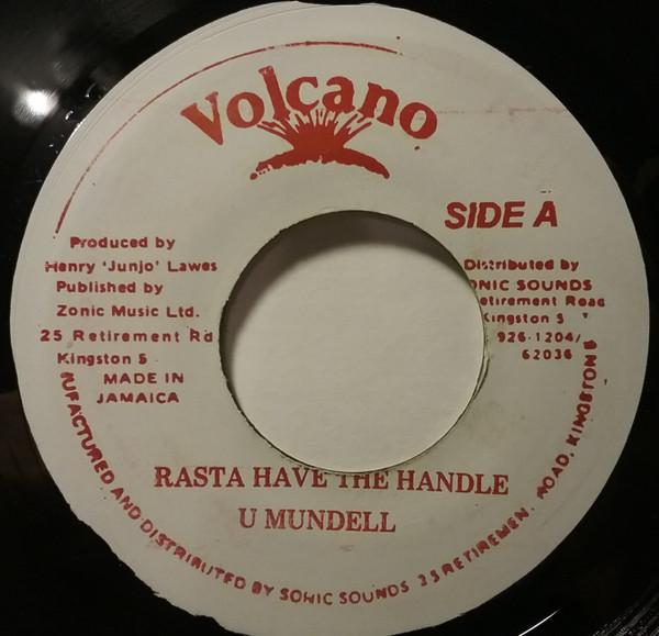 

7inch Record HUGH MUNDELL - Rasta Have The Handle NONE Volcano Jamaica Reggae, Ska & Dub Used