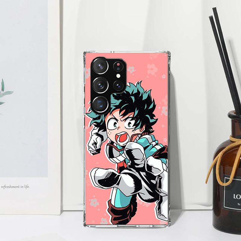 

My Hero Izuku Deku Phone Case For Samsung Galaxy S26 S25 Edge S24 FE S23 S22 Ultra S21 Plus S20 + Art Fundas Back Cover Galaxy S Samsung S24 Plus