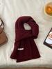 Soft waxy high-quality wool blended knitted scarf women's autumn and winter new high-end scarf manufacturers wholesale