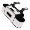 Car Back Seat Organizer with Cup Holder Tissue Dispenser Hooks Multifunctional Seat Back Storage Box for SUV Truck Sedan Beige