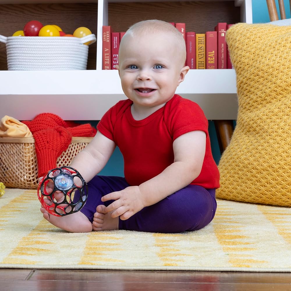 Mickey Mouse O-Ball Rattle Soft Toy for Infants Easy Grip Design Colorful Fun