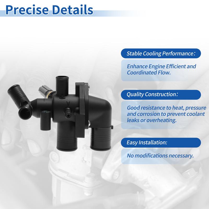 X Autohaux 55193669 55250824 5576 Thermostat Housing for Alfa Romeo for Fiat for Lancia