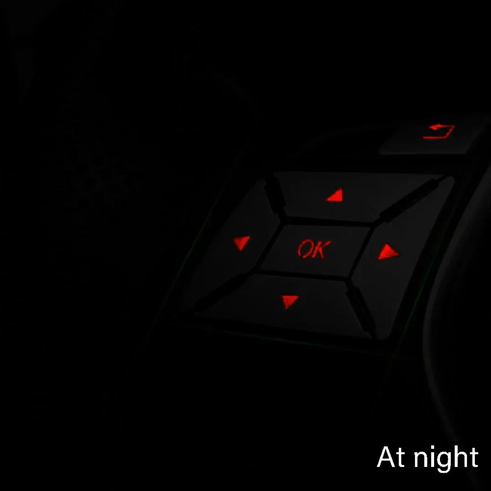 Car steering wheel button switch decorative cover sticker for Mercedes Benz A B C E Ml Gl Cla Gla Glk Sl Class W176 W212 W204