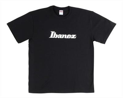 Ibanez Logo Design Short Sleeve Black IBAT007XL T-Shirt [XL Size]