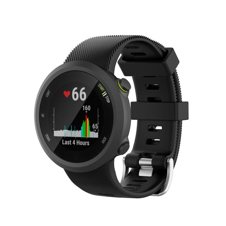 Für Garmin Forerunner 45 / Forerunner 45S Universelles Twill-Einfarbiges Silikon-Uhrenarmband