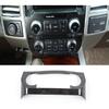Center Console Air Condition Panel Frame Trim for Ford F150 2015- Black Wood