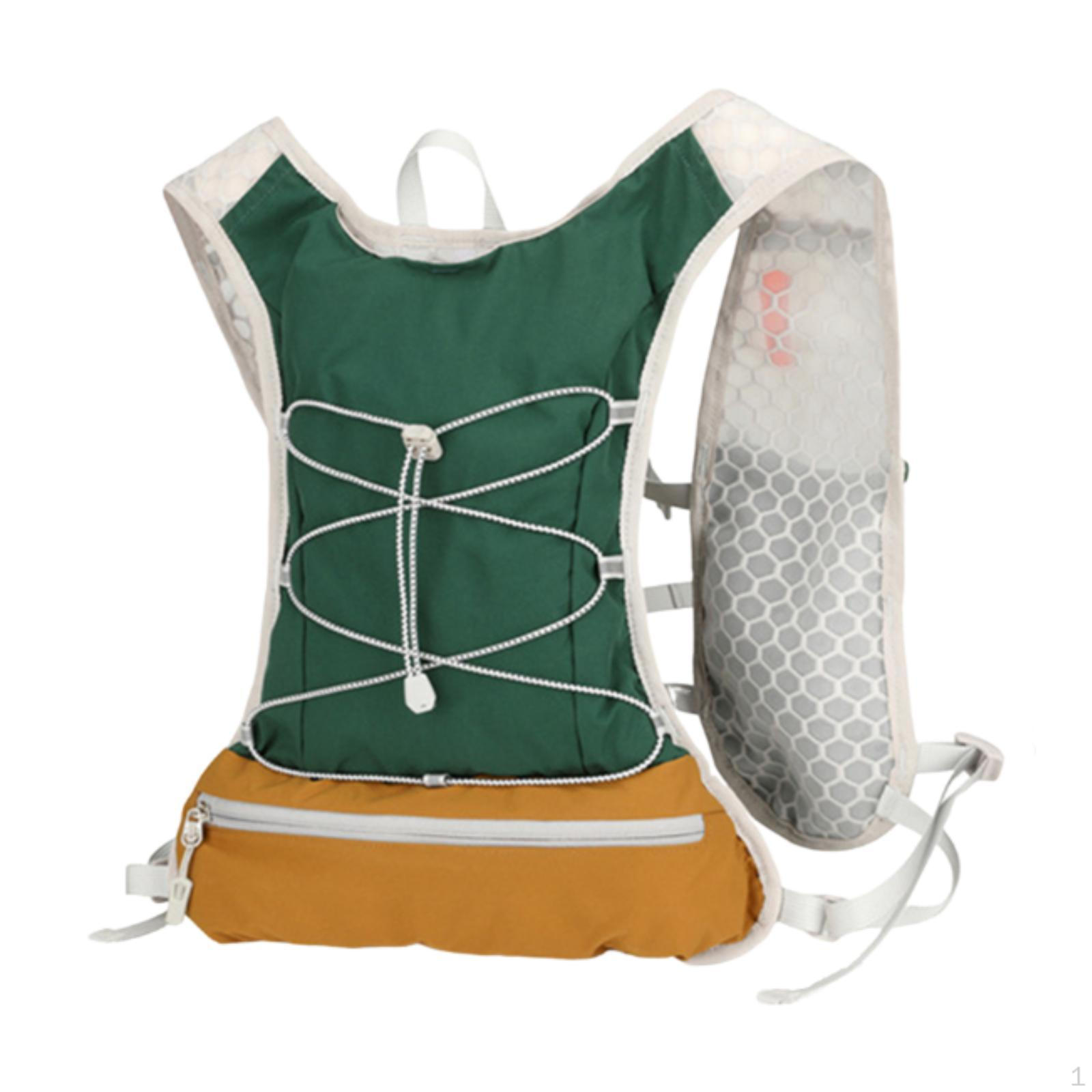 

Жилет Рюкзак Беговой Рюкзак Легкий Регулируемая Пряжка Гидропак Спортивная Сумка для Джоггинга Велоспорта темно-зеленого