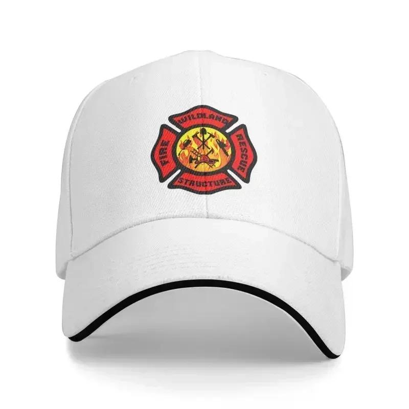 Personalized Fire Rescue Firefighter Baseball Cap for Men Women Adjustable Dad Hat Outdoor