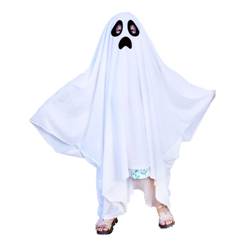 Ghostes Halloween Costumes White Ghostes Cloak Cape Halloween Cloak Cape Hat Ghostes Cosplay Supplies