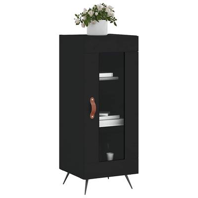 Sideboard Black 34.5 X 34 X 90 Cm Particleboard