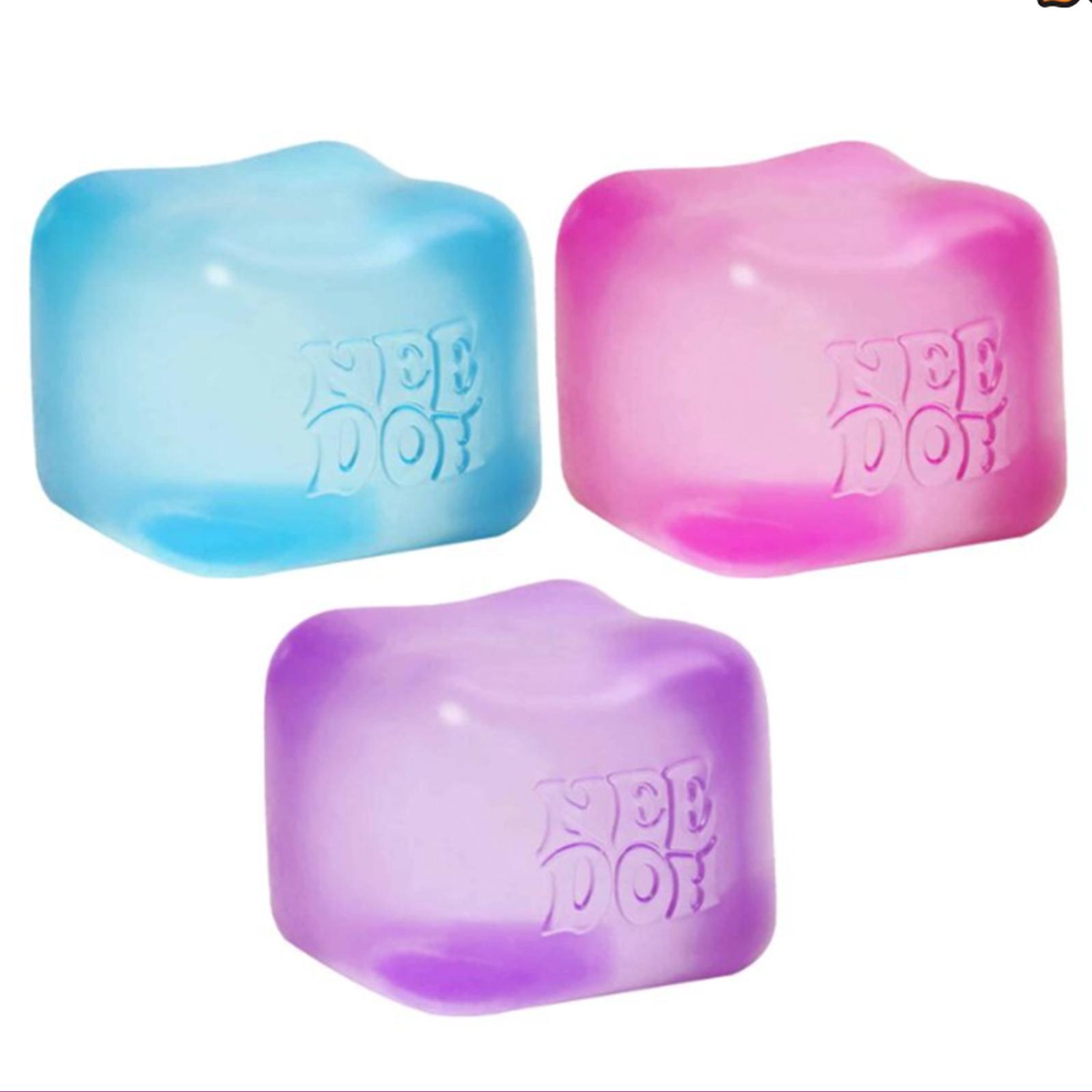 

Needoh Nice Cube Firm Sensory Fidget Toy - 2.17 Inch Solid Squishy Stress Reliever For Kids Adults Adhd Focus - 1Pc (As shown-10198)-