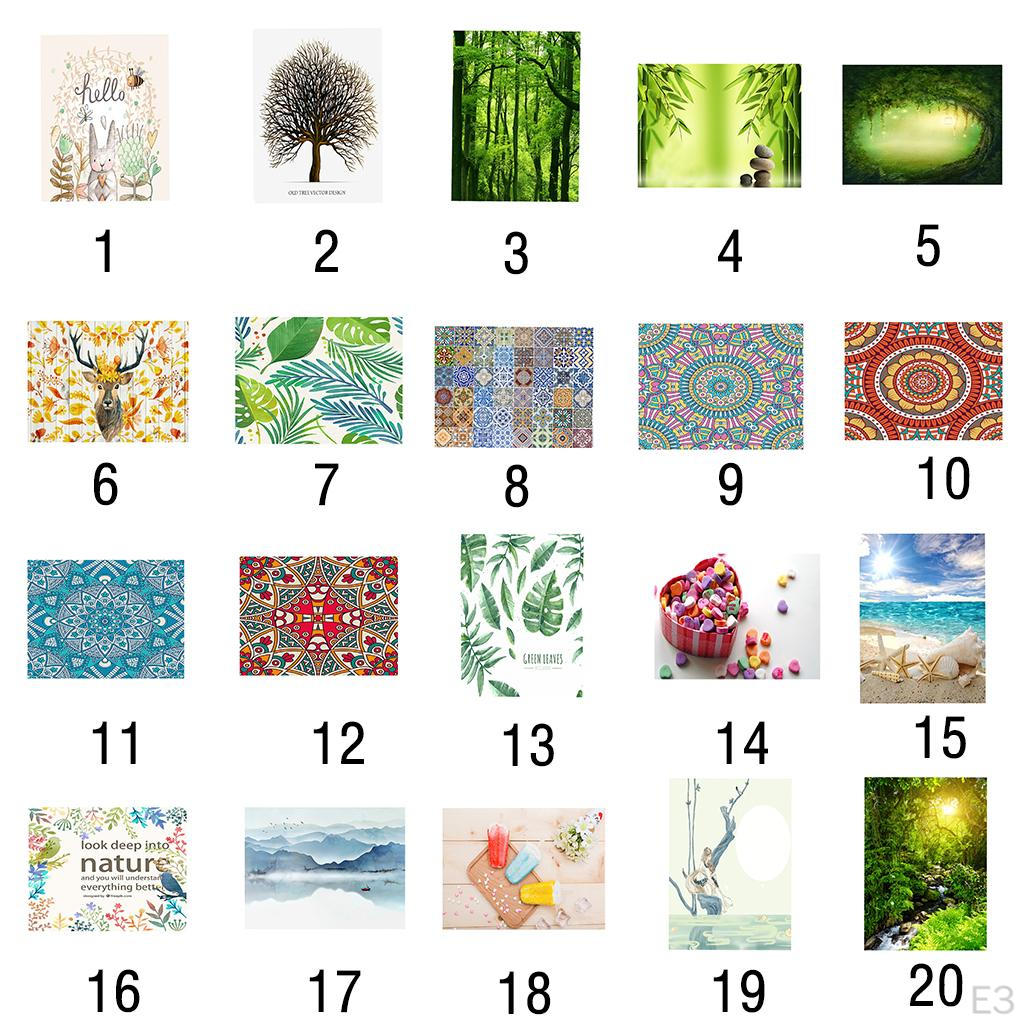 -resistant Printed Tablecloth TV Stand Refrigerator Table Mat Decorative