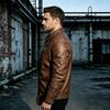 Men's Faux Leather PU Motorcycle Jacket - Autumn/Winter Stylish Outerwear