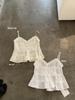 Korean-Style Ruffled Lace V-Neck Camisole for Women