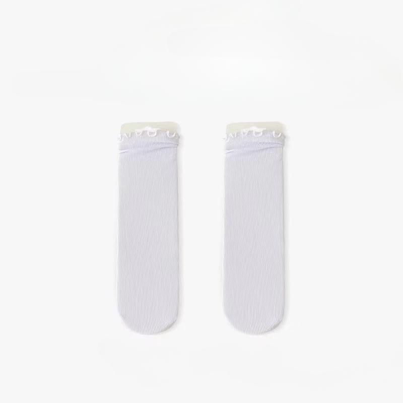 Cotton Breathable Women Socks Harajuku Retro Streetwear Solid Black White Socks Women Japanese Kawaii Cute Frily Ruffle Socks