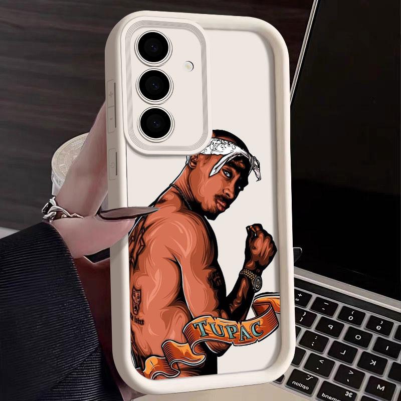2PAC Tupac Rapper Handyhülle Für Samsung S26 S25 S24 S23 S21 S20 Ultra Für Galaxy S25 S24 FE S26 Plus Funda Weiche Silikonhülle