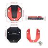 Aluminum Alloy Motorcycle Bike Kickstand Extender Foot Side Stand Extension Foot Pad Support Plate Motorbike Accessories