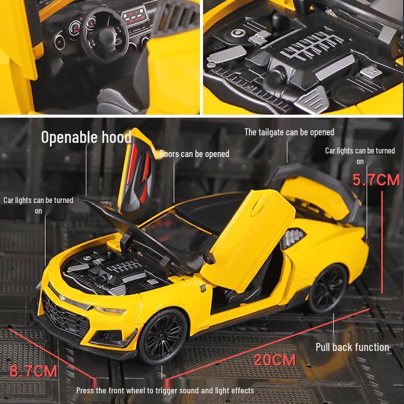 Chevrolet Camaro Bumblebee Alloy Model Toy Car for Boys