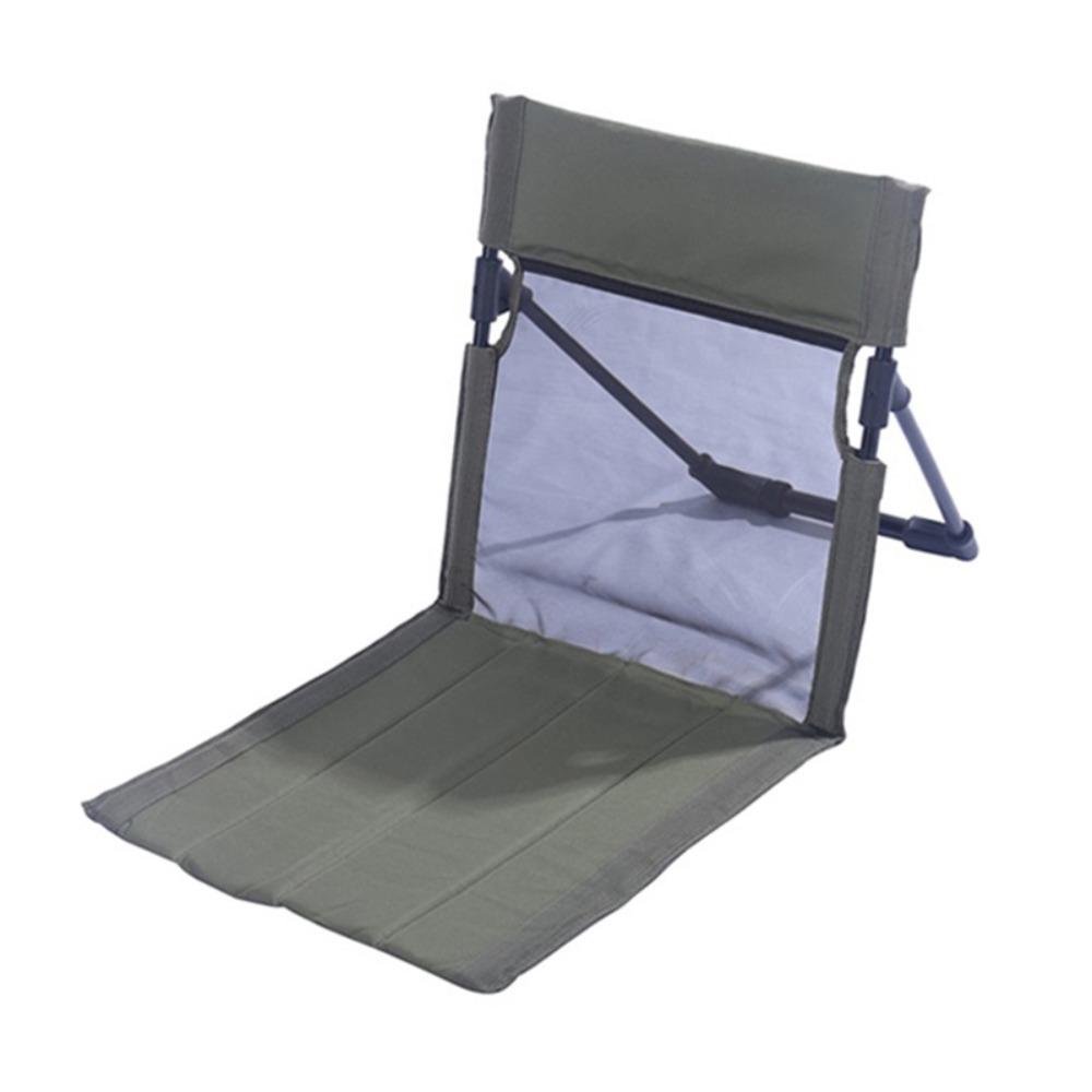 Breathable Foldable Camping Chair Mesh Portable Folding Seat Convenient Single Lazy Chair Fishing зелёный