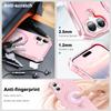 For iPhone 16 Case Small Wavy Edge Compatible with MagSafe Frosted Anti-Drop PC+TPU Phone Cover