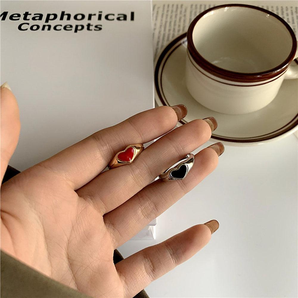 Wedding Gifts Simple Gold Color Metal Romantic Rings Finger Ring Party Jewelry Couple Ring
