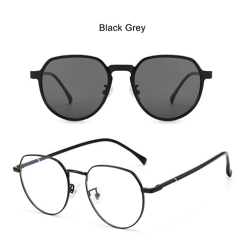 

Brand Designer Round Myopia Sunglasses Women Magnetic Clip On Sun Glasses Clear Fashion Anti Glare Driving Polarized Glasses No Anti blue 0