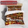 3pcs Duvet Cover Set (1*Duvet Cover + 2*Pillowcase, Without Core), Custom Name Go Ahead Eagles Pattern Bedding Set, Home Bedroom Decor Gift