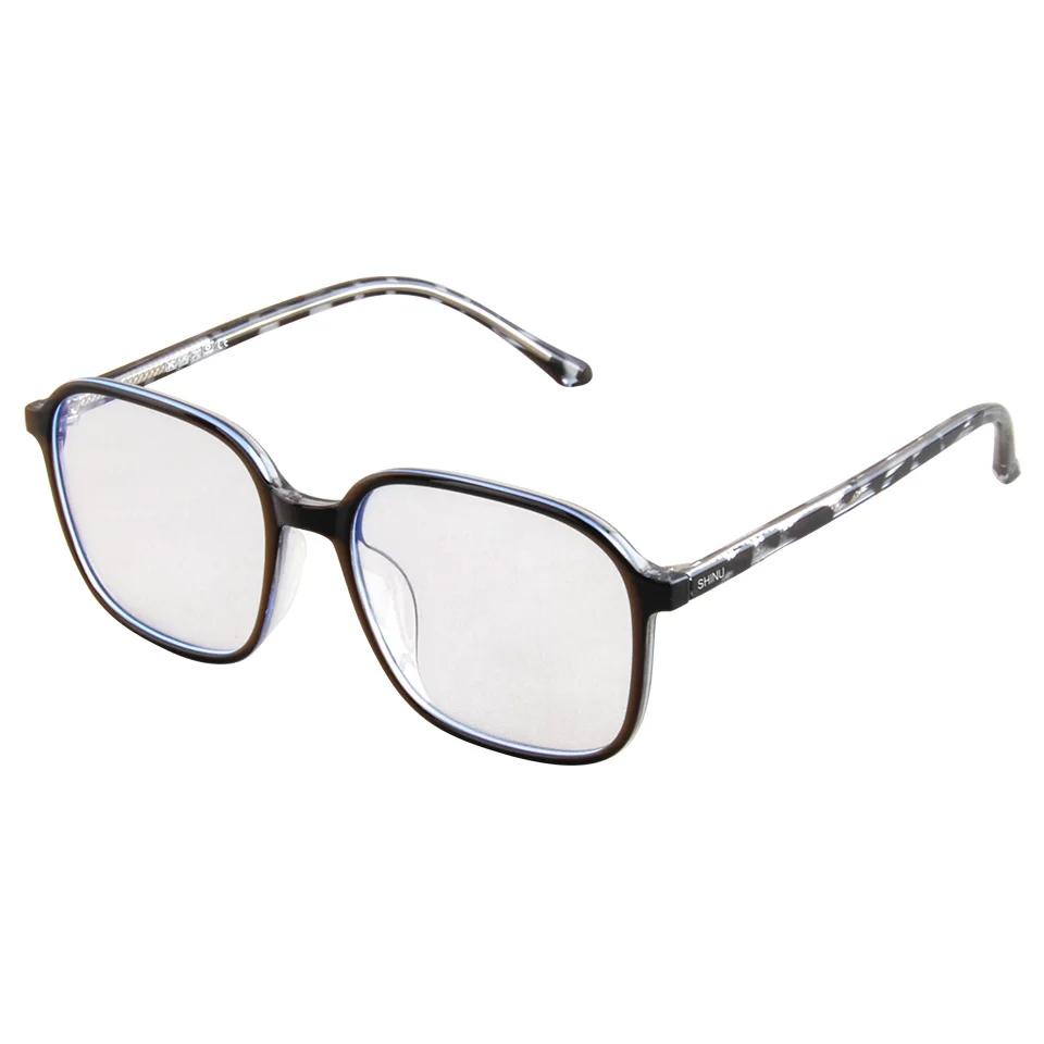 SHINU Progressive Multifocal Computer Glasses Reduce Eye Strain Anti Blue Light All-in-One Vision for Men Near Far Sight