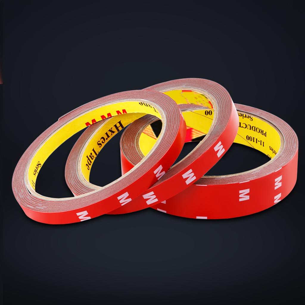 3 Ρολά Αυτοκόλλητης Ταινίας Αυτοκινήτου Υψηλής Ιξώδους - Ανθεκτική Διπλής Όψεως Ταινία που Δεν Αφήνει Σημάδια και Αντέχει σε Υψηλές Θερμοκρασίες