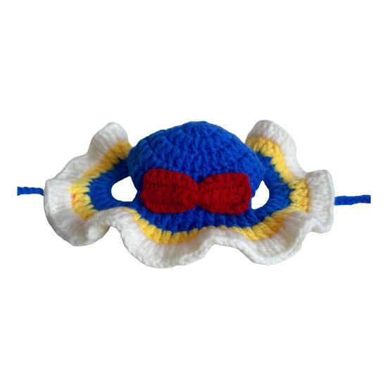 Cat Hat Pets Knitted Cosplay Hat Halloween Christmas Party Costume Headwear Dress-up Accessories for Puppy Cat Kitten