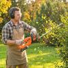Electric Hedge Trimmer Cordless Battery-powered Hedge Cutter with 100 W Motor Power Cordless 51cm Cutting Length ABS Orange