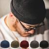 Vintage Brimless Dome Hats Unisex Fashionable No-Brim Cap Stylish Headwear for All Seasons Skullies Beanie Solid  Docker Cap