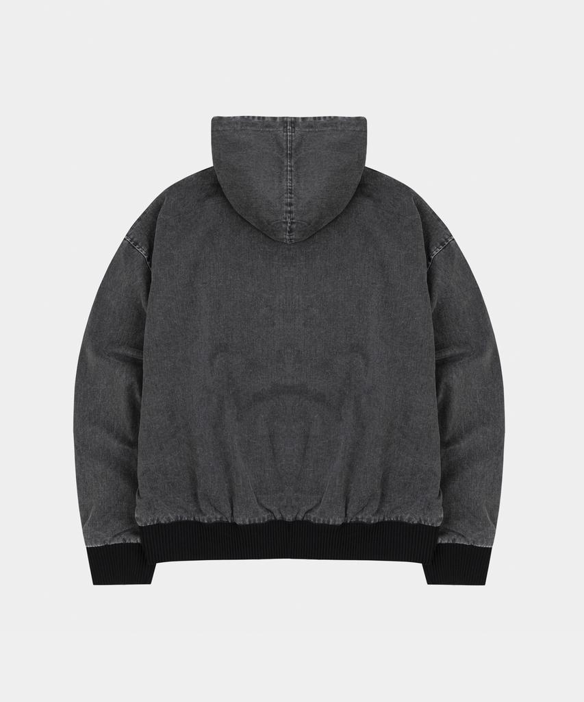 LETTERCOMO Piping Work Hooded Jacket Black