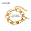 Stainless Steel Cuban Bracelet - High-end Accessory - Electroplated Titanium Steel Bracelet - Women's Accessory