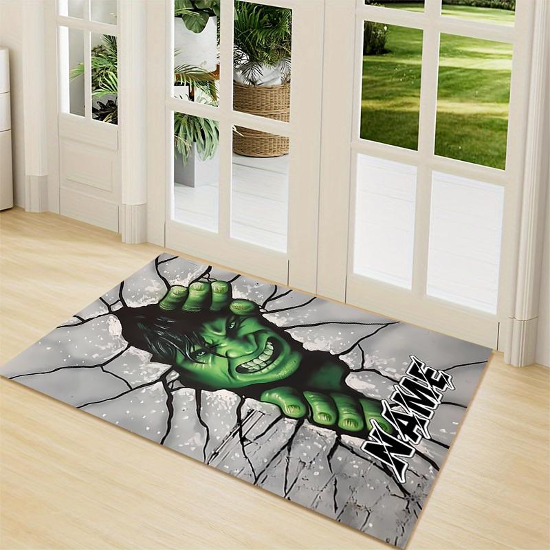 Custom Name Deadpool Movie Poster Carpet Rug Customizable Soft Washable Anti-Slip Home Living Room Sofa Mats Personalized Rug. 090919