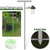 Root Watering Tool Stainless Steel Tree Watering Wand with 4 Outlet Holes Water Saving Deep Stem Irrigator Stem Moistening Tool