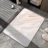 Simple Printing Bathroom Thickening Mat Bath Non-slip Carpets In Wash Basin Bathtub Side Floor Rug Shower Room Doormat Memory Foam 3D Pad