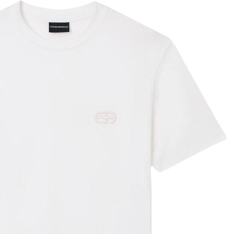 Emporio Armani Short Sleeve Plain Knit Crew Neck T-Shirt Men tops EM004585-AF10017-U0003