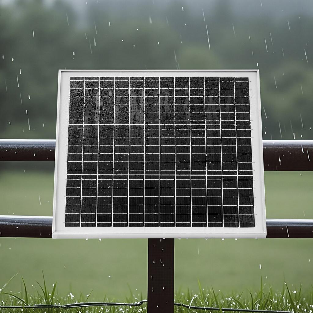 20W 12V Solar Panel Battery Charger, Solar Battery Trickle Charger Maintainer with Built-in Controller & 0-60° Adjustable Pole Mount Bracket, IP67 for