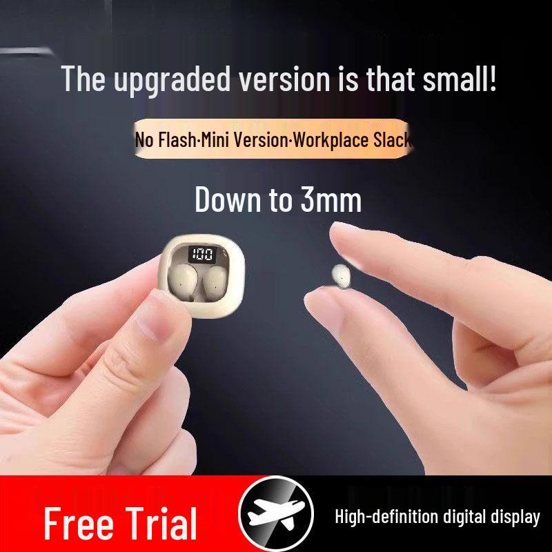 

Невидимі міні-навушники Bluetooth: Надмалий для музики та аудіокниг на роботі Standard, 3h Battery, 4.8 Core