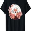 Red Fox Mount Fuji Cherry Blossom  Art Sakura T-Shirt