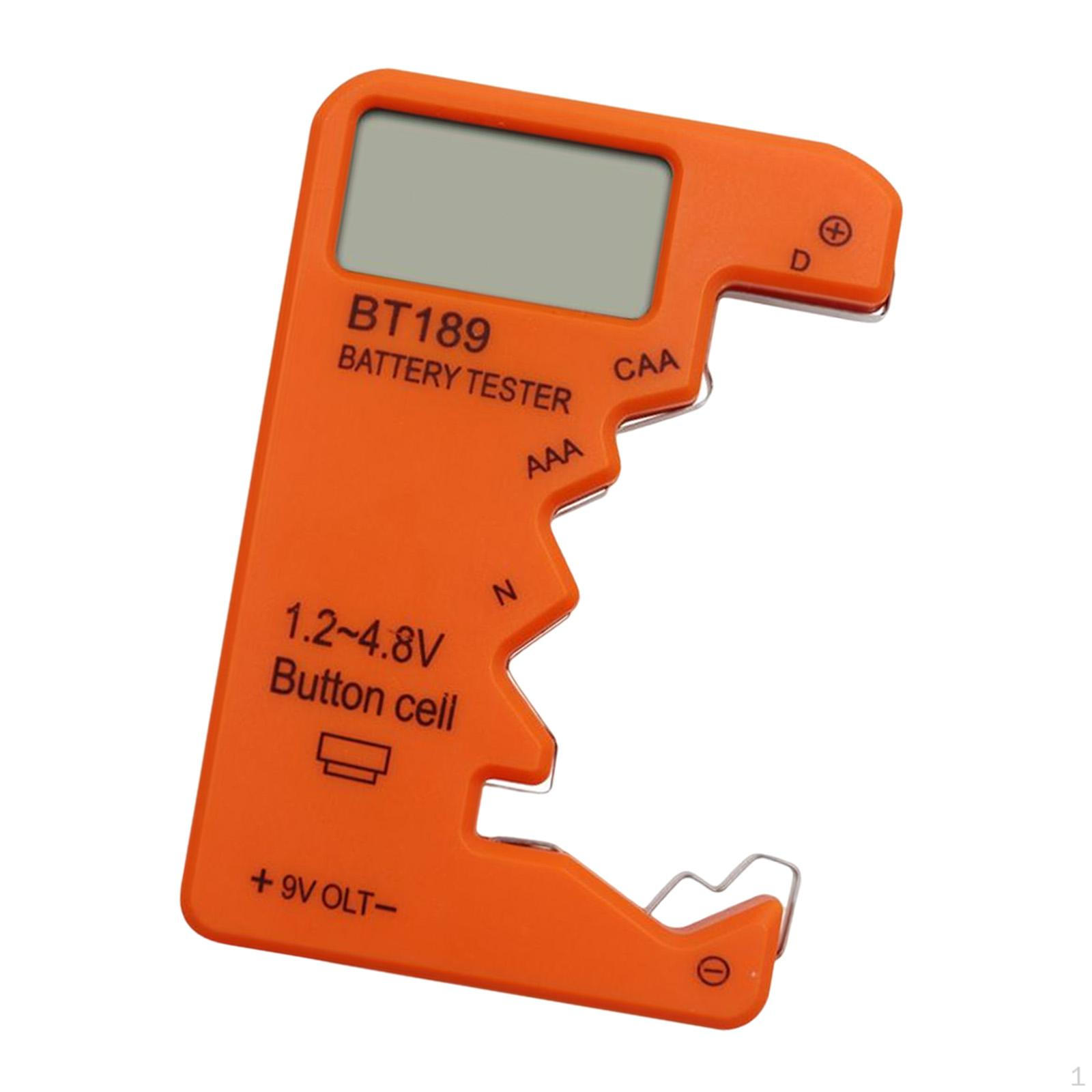 Battery Tester Capacity Check Detector Checker for AA Orange