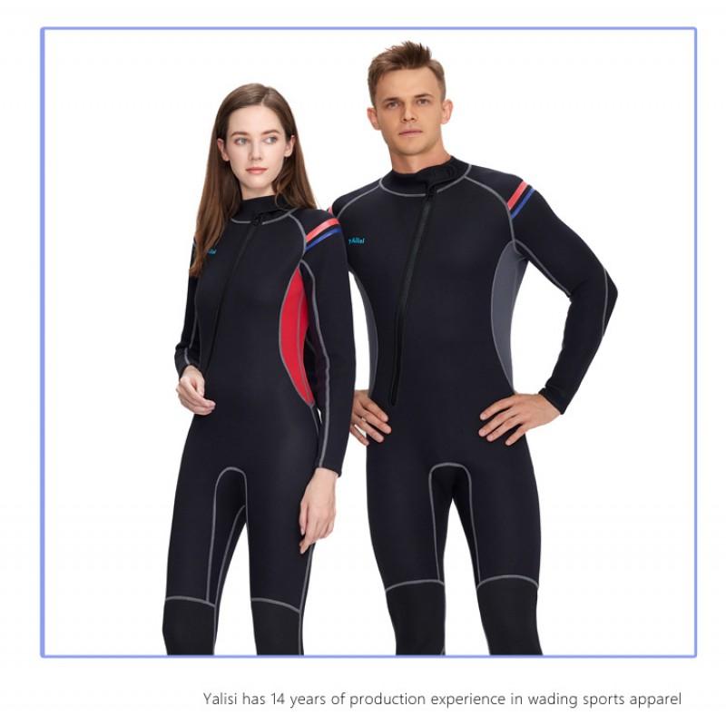 Diving Wetsuit 3mm Neoprene Fullsuit Men Women Warm Water Sports Surfing Snorkeling Freediving Winter Swimming