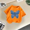 T-shirt décontracté à manches courtes pour enfants - T-shirt d'été ample pour filles avec nœud