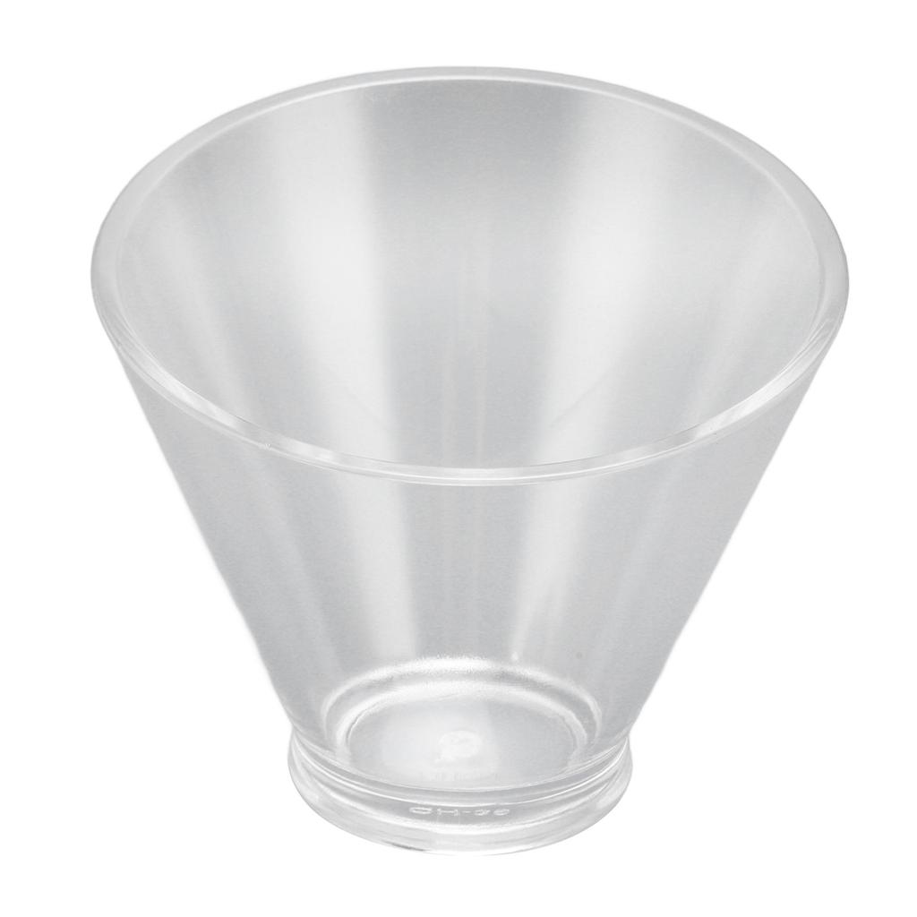 Acrylic Salad Bowl Slanted Salad Mixing Bowls Skid Resistant Bottom Serving Bowl for Pasta Fruit Sauces