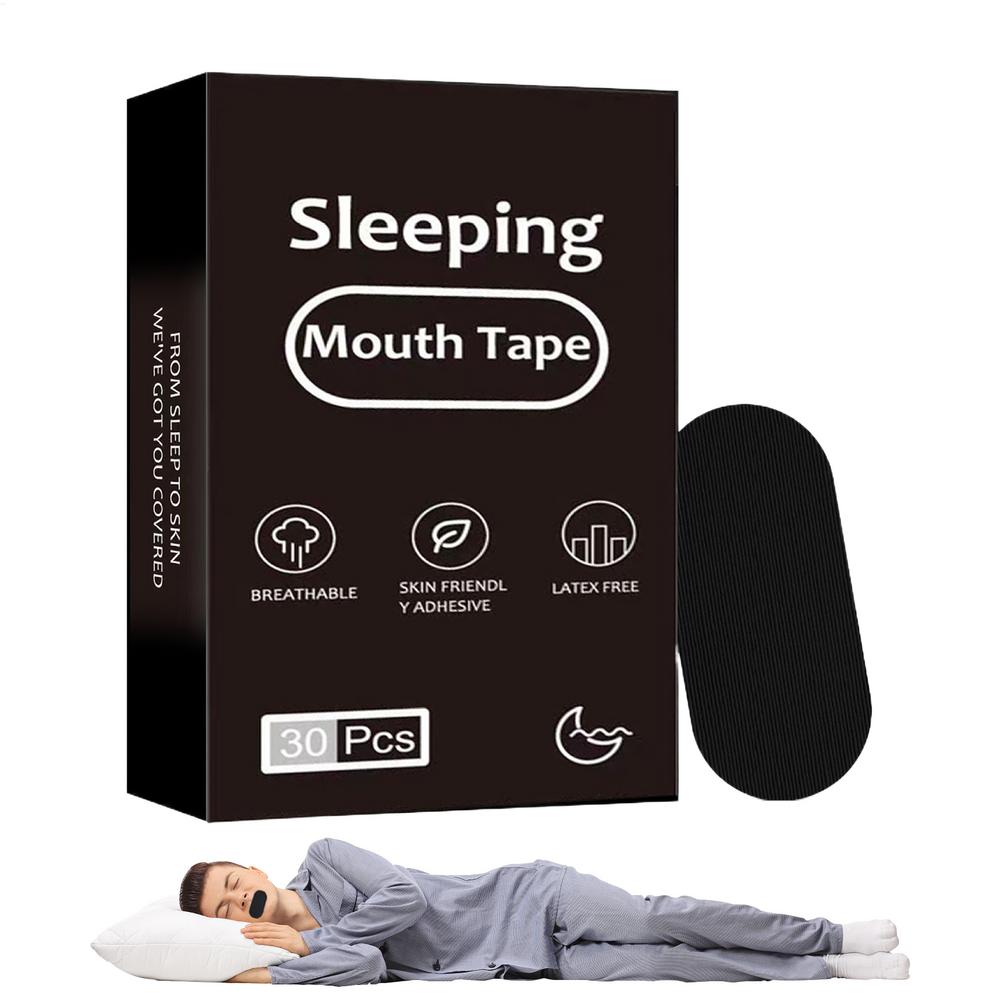 Breathable Mouth Tape for Sleeping Breathable 30X Mouth Tape for Snoring Adhesive Tape Gentle On Skin Anti-snoring Mouth